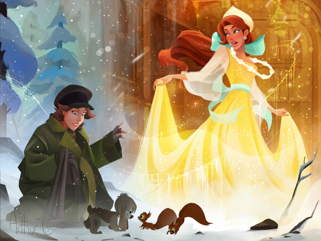 ANYA ANASTASIA illustration photoshop numérique réalisée en décembre 2025